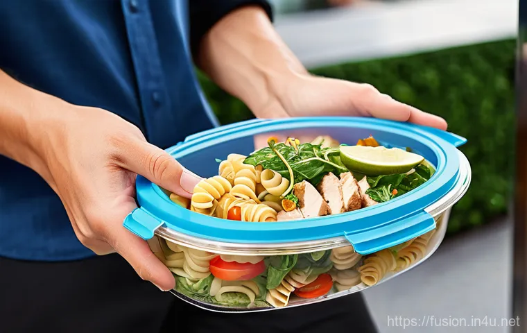 퓨전 패스트푸드 포장 용기 비교 - **Image Prompt 1: Aesthetic Brand Identity on Fusion Bibimbap Packaging**
A close-up shot of a b... 퓨전 패스트푸드 포장 용기 비교 - **Image Prompt 1: Aesthetic Brand Identity on Fusion Bibimbap Packaging**
A close-up shot of a b...
